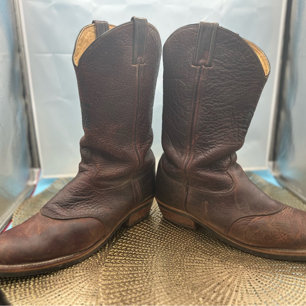 Chippewa men 12 rare handmade bison leather boots - Picture 10 of 12